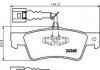 Купити Гальмівні колодки зад. T5 03- (ATE)(диски 333x32.5mm) Volkswagen Touareg HELLA 8DB355012-441 (фото2) підбір по VIN коду, ціна 1684 грн.