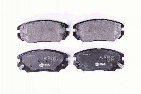 Тормозные колодки перед. Hyundai Tucson 04-10 (mando) (131,5x60,2x17,5) HELLA 8DB355012-461