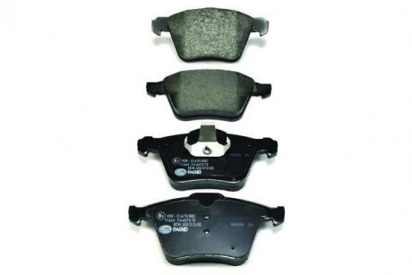 Тормозные колодки дисковые перед. Ford Galaxy 06-, Mondeo 07-,Volvo S80,V70 HELLA 8DB 355 013-001