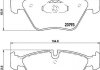 Купити Гальмівні колодки перед.BMW 3(E90)/1(E81) 04-13 (ATE) (154,8x63,6x20) BMW E60, E61, X1 HELLA 8DB355015-031 (фото2) підбір по VIN коду, ціна 2184 грн.