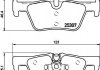 Купить Тормозные колодки дисковые комплект; задн. BMW F20, X3, F30, F32, F21, F34, F31, F22, F33, F36, F23 HELLA 8DB355019971 (фото2) подбор по VIN коду, цена 1726 грн.