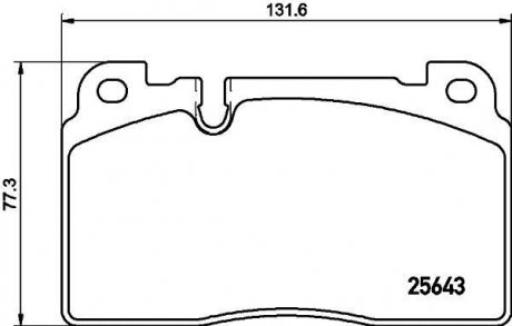 Дисковые тормозные колодки перед. Audi Q5 HELLA 8DB 355 020-241