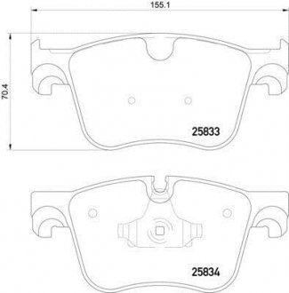 Тормозные колодки дисковые перед. Citroen C4 Picasso IIPeugeot 308 Sw II 1.2-2.0D 02.13- HELLA 8DB 355 020-981