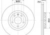 Купить Диск тормозной с покрытием PRO; передняя. Audi A4, A6, Volkswagen Passat, Skoda Superb HELLA 8DD355107521 (фото1) подбор по VIN коду, цена 2333 грн.