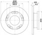 Купить Диск тормозной перед. Ford Mondeo/Galaxy /S-Max 1.6-2.5 07- Ford Transit HELLA 8DD 355 113-811 (фото1) подбор по VIN коду, цена 1973 грн.