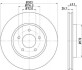 Купить MAZDA Диск тормозной передний. Tribute 2.3 04- HELLA 8DD 355 116-261 (фото1) подбор по VIN коду, цена 2618 грн.