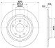 Купити Гальмівний диск зад. CX5 11-17 2.0-2.5 (PRO) Mazda CX-5 HELLA 8DD355118-541 (фото1) підбір по VIN коду, ціна 3157 грн.