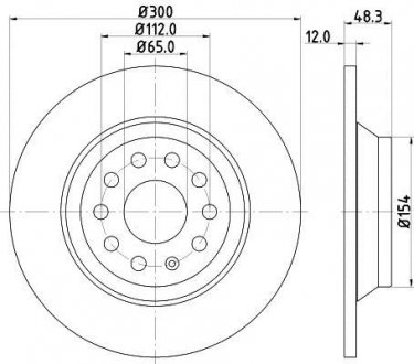 Купити Диск гальмівний з покриттям PRO; задн. Volkswagen Tiguan, Audi Q3, Volkswagen Golf, Audi A3, TT, Volkswagen Passat, Skoda Superb, Volkswagen Touran, Sharan, Skoda Kodiaq HELLA 8DD355119481 (фото1) підбір по VIN коду, ціна 2235 грн.