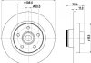 Купить Диск тормозной с покрытием PRO; задн. Renault Kangoo HELLA 8DD355123421 (фото1) подбор по VIN коду, цена 4082 грн.