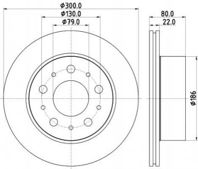 CITROEN Диск тормозной задн. JUMPER 16- HELLA 8DD 355 125-291