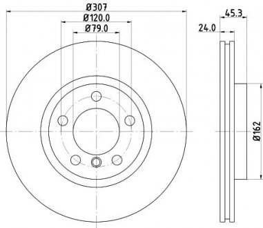 Купить Диск тормозной Mini Countryman HELLA 8DD355126291 (фото1) подбор по VIN коду, цена 2698 грн.