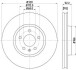 Купить Тормозные диски передние Audi A4/A5/Q5 2007- (320x30mm) Audi Q5, A5, A4 HELLA 8DD 355 128-721 (фото1) подбор по VIN коду, цена 2807 грн.