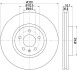 Купить Диск гальмівний PRO Audi A7, A6, Q5, A5, A4 HELLA 8DD355129231 (фото1) подбор по VIN коду, цена 3671 грн.