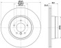 Купити PRO HIGH CARBON BMW Гальмівний диск задн. X5 (E70), X5 (F15, F85), X6 (E71, E72) BMW X6, X5 HELLA 8DD 355 129-321 (фото1) підбір по VIN коду, ціна 3301 грн.