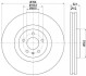 Купити Гальмівний диск перед. A6/A7/A8 10- 1.8-4.0 (PRO) HC Audi A6, A8, A7 HELLA 8DD355129-371 (фото1) підбір по VIN коду, ціна 4220 грн.