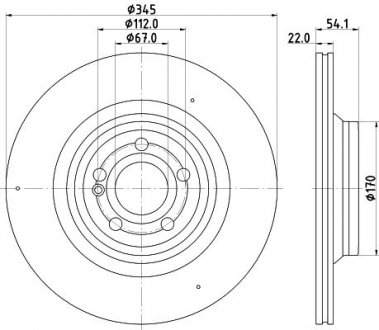 Диск гальмівний HELLA 8DD 355 132-321