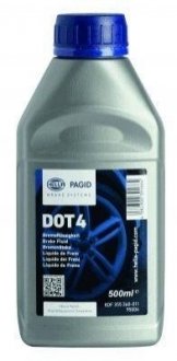 Купить Тормозная жидкость DOT4 (0,5L) HELLA 8DF355360-011 (фото1) подбор по VIN коду, цена 204 грн.