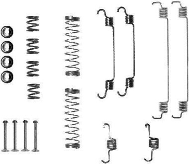 Ремкомплект гальмівних колодок Peugeot 208, Citroen C3, C2, DS3 HELLA 8DZ355200741