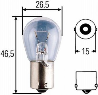 12V 18W Автомобільна лампа (BA15s) R 12V/18W HELLA 8GA 002 072-121