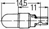 Купити Лампа розжарювання, T5 12V 1,2W W 2 x 4,6d white HELLA 8GA 007 997-011 (фото2) підбір по VIN коду, ціна 41 грн.