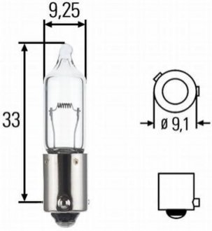 H21W 24V 21W Автомобильная лампа HELLA 8GH 008 417-012