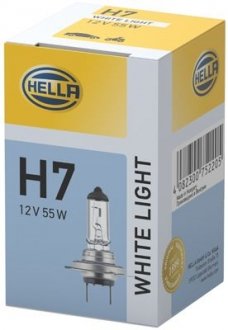 Лампа 12V H7 55W PX26d WHITE 4200K HELLA 8GH 223 498-131