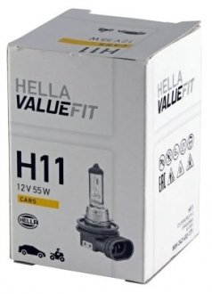 Лампа 12V H11 55W PGJ19-2 VALUEFIT HELLA 8GH 242 632-171