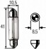 Купити 12V 5W SV8.5-8 Автолампа галогенова HELLA 8GM 002 091-311 (фото1) підбір по VIN коду, ціна 43 грн.