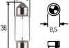 Купить C5W 12V 5W Лампа накаливания (блистер 2 шт.)) STANDARD BMW E21, E30, Renault Megane, BMW E36, Alfa Romeo 75, BMW E12, E28, E34, E23, E32, E31, Volkswagen Passat, Mercedes W124 HELLA 8GM 002 092-123 (фото1) подбор по VIN коду, цена 66 грн.