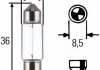 Купить C5W 24V Автомобильная лампа пальчиковая (36мм) Opel Vivaro HELLA 8GM 002 092-241 (фото1) подбор по VIN коду, цена 23 грн.