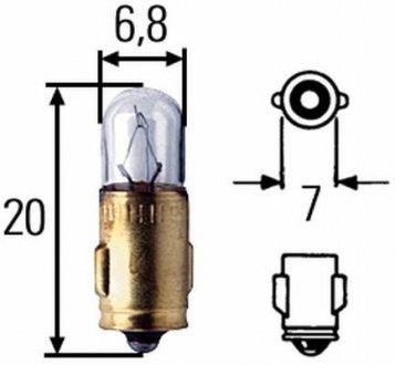 J, 24 V, BA 7 s Автомобильная лампа HELLA 8GP 002 066-241