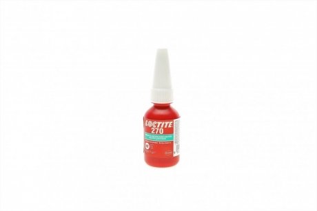 Купить LOCTITE 270 BO10ML PL/UA фиксатор резьбы (зеленый) (высокой прочности) макс. диаметр резьбы М20 Henkel 1918994 (фото1) подбор по VIN коду, цена 435 грн.