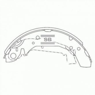 Колодки тормозные барабанные Hi-Q (SANGSIN) sa111