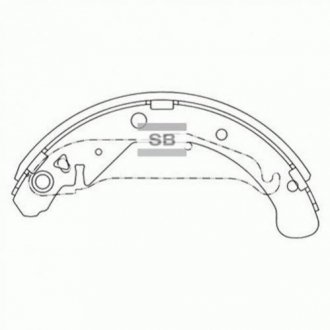 Колодки тормозные барабанные Hi-Q (SANGSIN) sa119