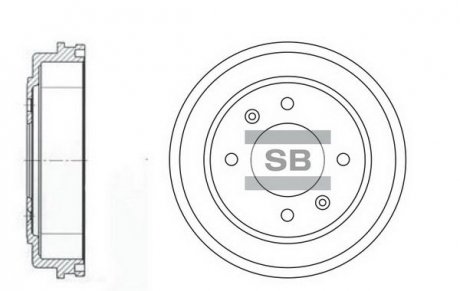 Купить Тормозной барабан Hi-Q (SANGSIN) sd1039 (фото1) подбор по VIN коду, цена 1163 грн.