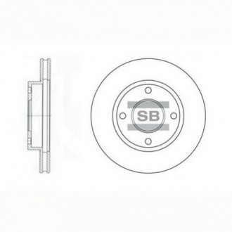 Гальмівний диск Hi-Q (SANGSIN) sd3027