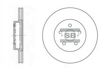 Диск гальмівний Hi-Q (SANGSIN) sd4001