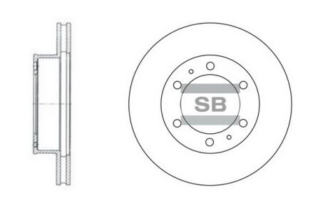 Гальмівний диск Hi-Q (SANGSIN) sd4011