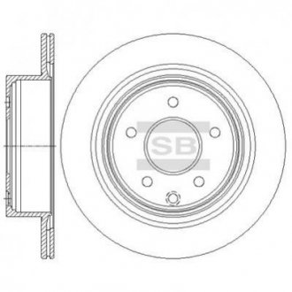 Диск гальмівний Hi-Q (SANGSIN) sd4241