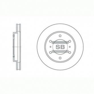 Тормозной диск Hi-Q (SANGSIN) sd4306