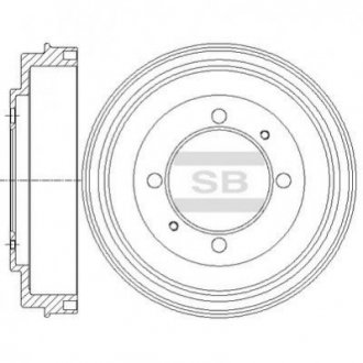 Диск гальмівний Hi-Q (SANGSIN) sd4318