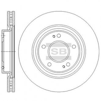 Диск тормозной Mitsubishi Grandis Hi-Q (SANGSIN) sd4336