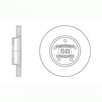 Тормозной диск Hi-Q (SANGSIN) sd4401