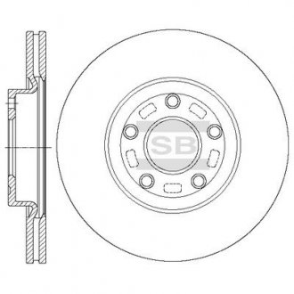 Купить Диск тормозной Mazda 5, 3 Hi-Q (SANGSIN) sd4428 (фото1) подбор по VIN коду, цена 1554 грн.