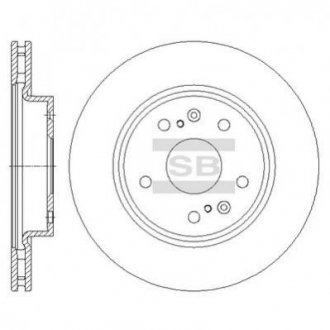 Диск гальмівний Suzuki SX4, Vitara Hi-Q (SANGSIN) sd4810