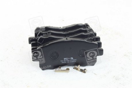 Комплект тормозных колодок из 4 шт. дисков Subaru Impreza, Forester, Legacy, Outback Hi-Q (SANGSIN) sp1225