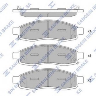 Колодки тормозные дисковые Hi-Q (SANGSIN) sp1455