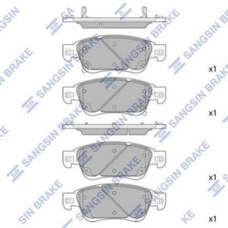 Купити Гальмівні колодки дискові кт. Infiniti EX, FX, G Hi-Q (SANGSIN) sp1478 (фото1) підбір по VIN коду, ціна 996 грн.