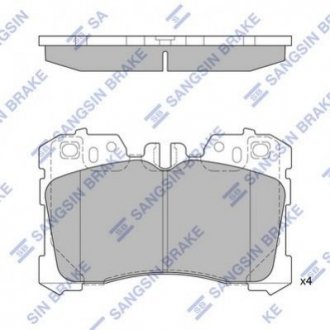 Колодки тормозные дисковые Lexus LS Hi-Q (SANGSIN) sp1496