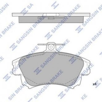 Купити Гальмівні колодки дискові кт. Mitsubishi Carisma, Volvo S40, V40, Mitsubishi Colt, Smart Forfour Hi-Q (SANGSIN) sp1530 (фото1) підбір по VIN коду, ціна 849 грн.